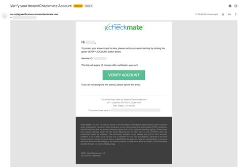 your instant checkmate account.